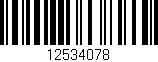 Código de barras (EAN, GTIN, SKU, ISBN): '12534078'