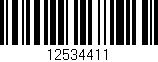 Código de barras (EAN, GTIN, SKU, ISBN): '12534411'