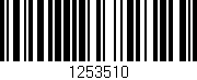 Código de barras (EAN, GTIN, SKU, ISBN): '1253510'