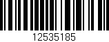 Código de barras (EAN, GTIN, SKU, ISBN): '12535185'