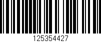 Código de barras (EAN, GTIN, SKU, ISBN): '125354427'