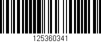 Código de barras (EAN, GTIN, SKU, ISBN): '125360341'