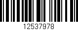 Código de barras (EAN, GTIN, SKU, ISBN): '12537978'