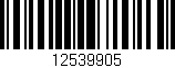 Código de barras (EAN, GTIN, SKU, ISBN): '12539905'