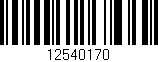 Código de barras (EAN, GTIN, SKU, ISBN): '12540170'