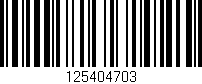 Código de barras (EAN, GTIN, SKU, ISBN): '125404703'