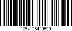 Código de barras (EAN, GTIN, SKU, ISBN): '1254125478599'