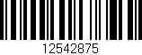 Código de barras (EAN, GTIN, SKU, ISBN): '12542875'