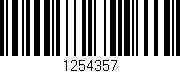 Código de barras (EAN, GTIN, SKU, ISBN): '1254357'