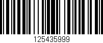 Código de barras (EAN, GTIN, SKU, ISBN): '125435999'