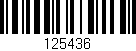 Código de barras (EAN, GTIN, SKU, ISBN): '125436'