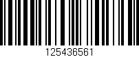 Código de barras (EAN, GTIN, SKU, ISBN): '125436561'