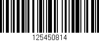Código de barras (EAN, GTIN, SKU, ISBN): '125450814'