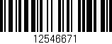 Código de barras (EAN, GTIN, SKU, ISBN): '12546671'