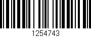 Código de barras (EAN, GTIN, SKU, ISBN): '1254743'