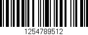 Código de barras (EAN, GTIN, SKU, ISBN): '1254789512'