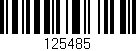 Código de barras (EAN, GTIN, SKU, ISBN): '125485'
