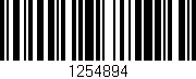 Código de barras (EAN, GTIN, SKU, ISBN): '1254894'