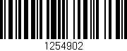 Código de barras (EAN, GTIN, SKU, ISBN): '1254902'