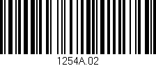 Código de barras (EAN, GTIN, SKU, ISBN): '1254A.02'