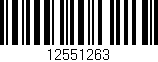 Código de barras (EAN, GTIN, SKU, ISBN): '12551263'