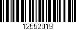 Código de barras (EAN, GTIN, SKU, ISBN): '12552019'