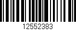 Código de barras (EAN, GTIN, SKU, ISBN): '12552383'