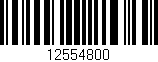 Código de barras (EAN, GTIN, SKU, ISBN): '12554800'