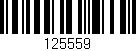 Código de barras (EAN, GTIN, SKU, ISBN): '125559'