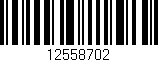 Código de barras (EAN, GTIN, SKU, ISBN): '12558702'