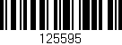 Código de barras (EAN, GTIN, SKU, ISBN): '125595'