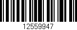 Código de barras (EAN, GTIN, SKU, ISBN): '12559947'