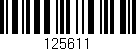 Código de barras (EAN, GTIN, SKU, ISBN): '125611'
