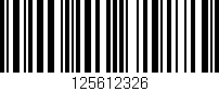 Código de barras (EAN, GTIN, SKU, ISBN): '125612326'
