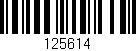 Código de barras (EAN, GTIN, SKU, ISBN): '125614'