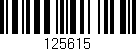 Código de barras (EAN, GTIN, SKU, ISBN): '125615'