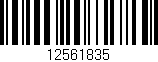 Código de barras (EAN, GTIN, SKU, ISBN): '12561835'