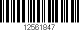 Código de barras (EAN, GTIN, SKU, ISBN): '12561847'