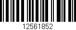 Código de barras (EAN, GTIN, SKU, ISBN): '12561852'