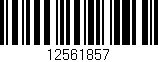 Código de barras (EAN, GTIN, SKU, ISBN): '12561857'