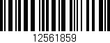 Código de barras (EAN, GTIN, SKU, ISBN): '12561859'