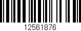 Código de barras (EAN, GTIN, SKU, ISBN): '12561876'