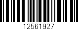 Código de barras (EAN, GTIN, SKU, ISBN): '12561927'