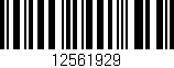 Código de barras (EAN, GTIN, SKU, ISBN): '12561929'