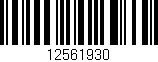 Código de barras (EAN, GTIN, SKU, ISBN): '12561930'