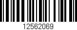 Código de barras (EAN, GTIN, SKU, ISBN): '12562069'