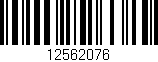 Código de barras (EAN, GTIN, SKU, ISBN): '12562076'