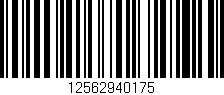 Código de barras (EAN, GTIN, SKU, ISBN): '12562940175'