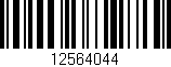 Código de barras (EAN, GTIN, SKU, ISBN): '12564044'