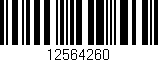 Código de barras (EAN, GTIN, SKU, ISBN): '12564260'